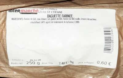 Baguette farine