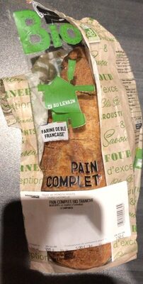 Pain complet bio tranche