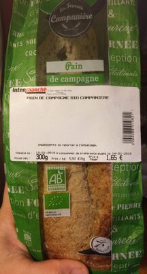 Pain de campagne bio