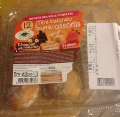 Mini Beignets Fourrés (Chocolat aux Noisettes, Caramel, Fraises)
