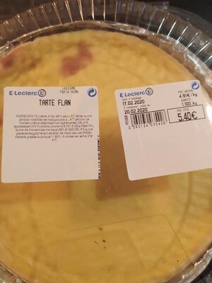 Tarte flan front packaging