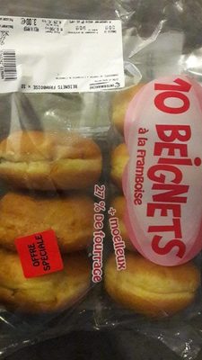 10 beignets à la framboise