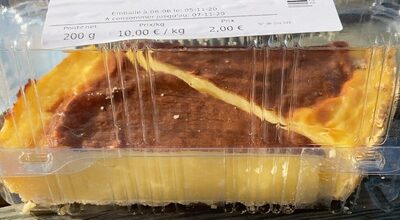 Flan epais nature front packaging