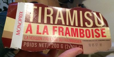 Tiramisu à la framboise