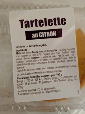 Tartelette au citron