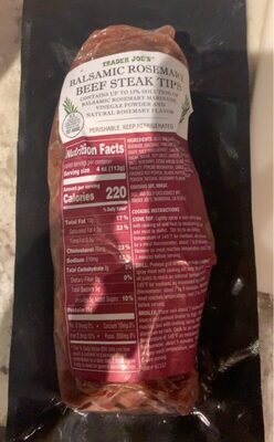 Balsamic rosemary beef steak tips