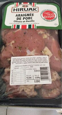 Araignée de porc front packaging