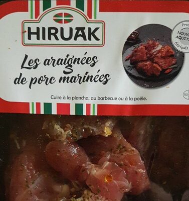 Les araignees de porc marinees front packaging