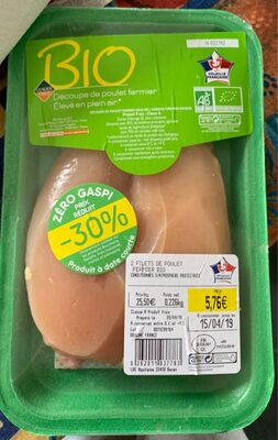 Filet de poulet front packaging