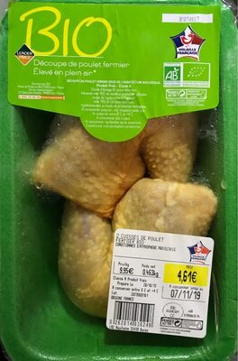 Découpe de poulet fermier