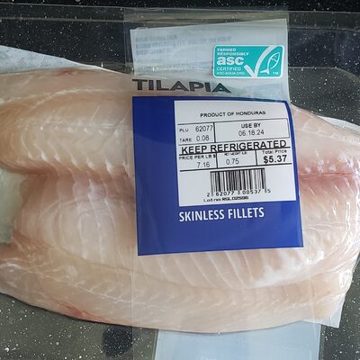 Tilapia, Skinless Fillets