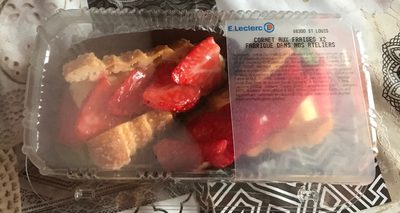 Cornet aux fraises front packaging