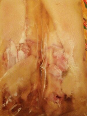 Pieds de porc cuit
