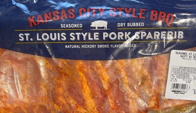 St Louis Pork Sparerib, Rubbed