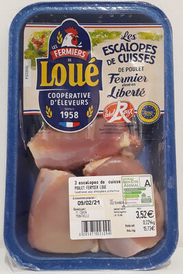 Escalopes de cuisses de poulet fermier