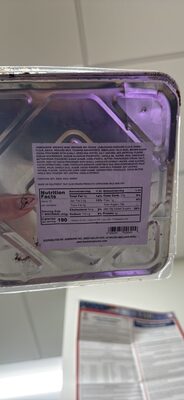 8X8 CHOCOLATE BROWNIE nutrition facts table