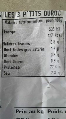 4 très de Jambon les 3 p'TITS duroc