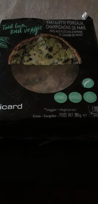 tartelette poireaux champignon de paris