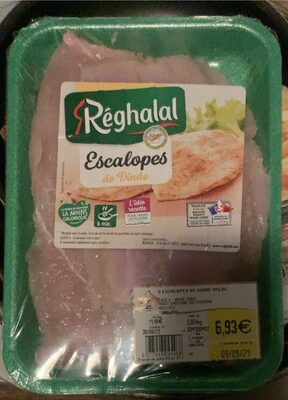 escalopes de dinde front packaging