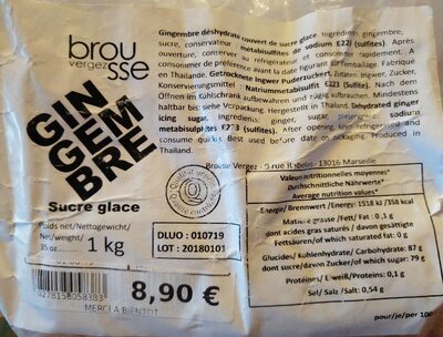 Gingembre front packaging