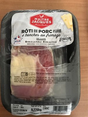 Roti de porc fume front packaging