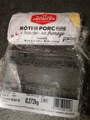Tranches Rôti de Porc fumé