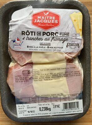 Roti de porc fume au fromage