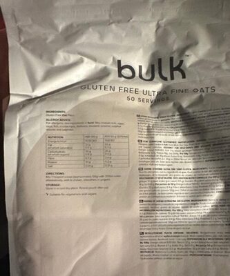 Bulk farine d’avoine ultra fine