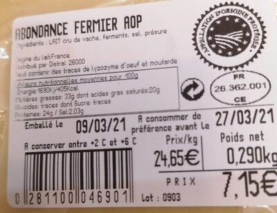 Abondance Fermier AOP