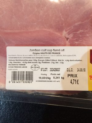 Jambon cuits