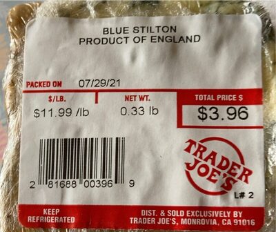 Stilton blue cheese