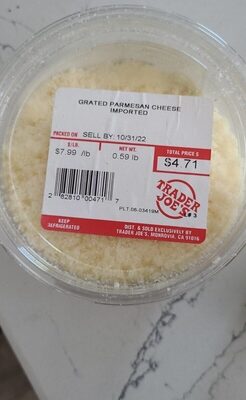 Grated parmesan cheese