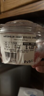 WATERMELON CHUNKS SEEDLESS