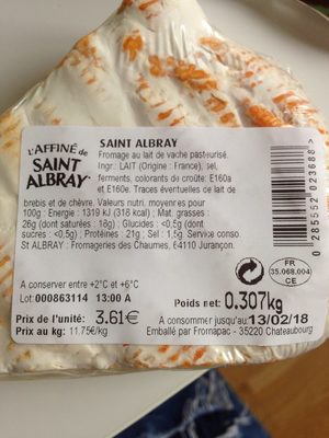 L'Affiné de Saint Albray