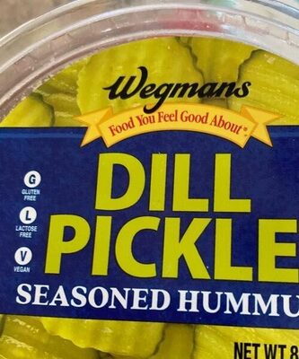 Dill pickle seasoned hummus front packaging