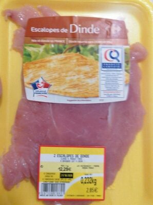 Escalope de dinde front packaging