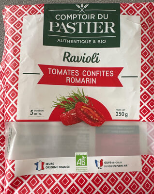 Ravioli Tomates Confites Romarin front packaging