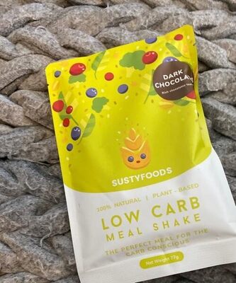 Susty food low carb dark chocolate meal replacement front packaging