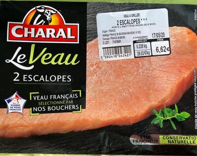 Le veau 2 escalopes