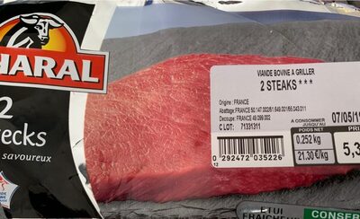 Bifteck front packaging