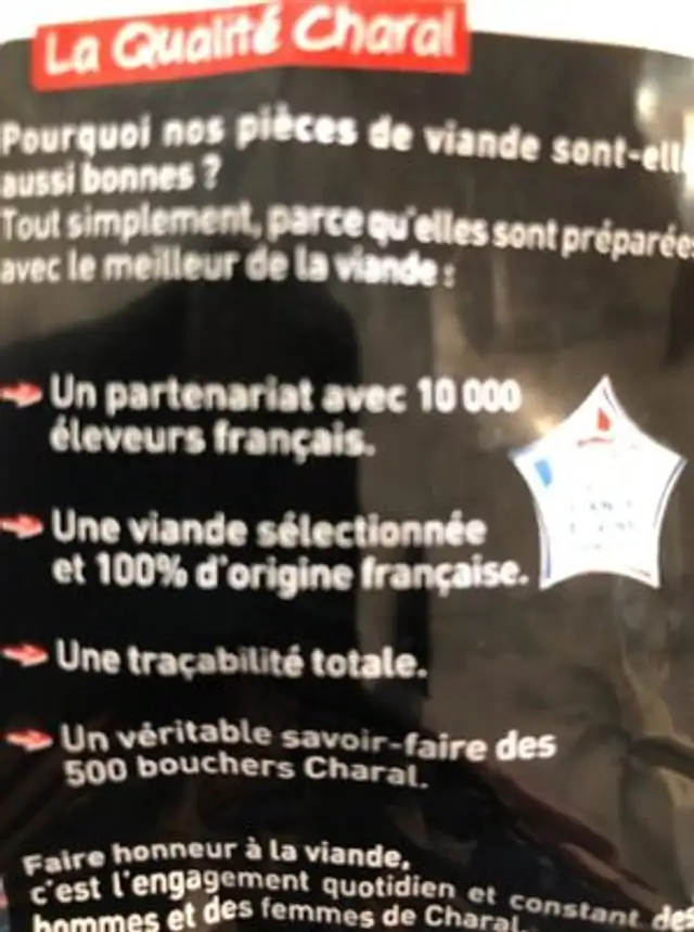 2 pavés ingredients label