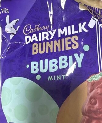 Dairy milk bunnies bubbly mint