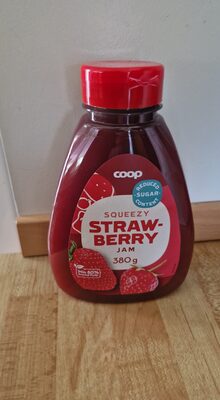 Jordgubbssylt klämflaska