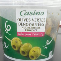 Olives vertes dénoyautées aux herbes de Provence