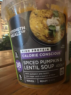 Spiced Pumpkin & Lentil Soup