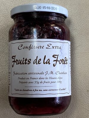 Fruits de la foret front packaging