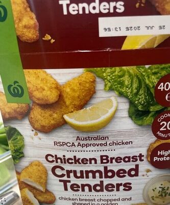 Chicken breast crumbed tenders