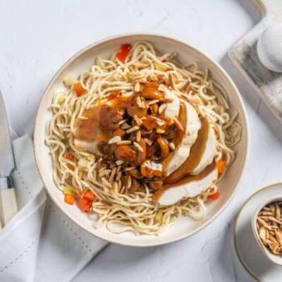 Chinese Mushroom Chicken with Hokkien Noodles