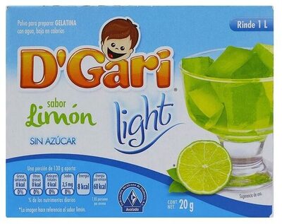 Gelatina limón light