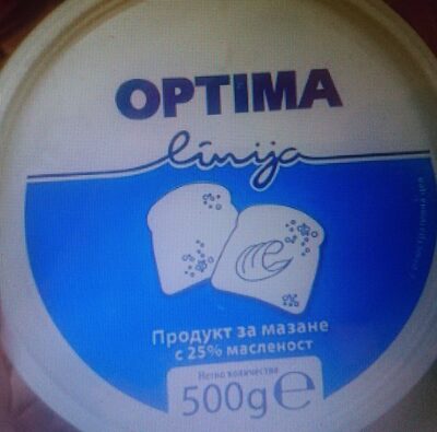 Продукт за мазане с 25% масленост front packaging